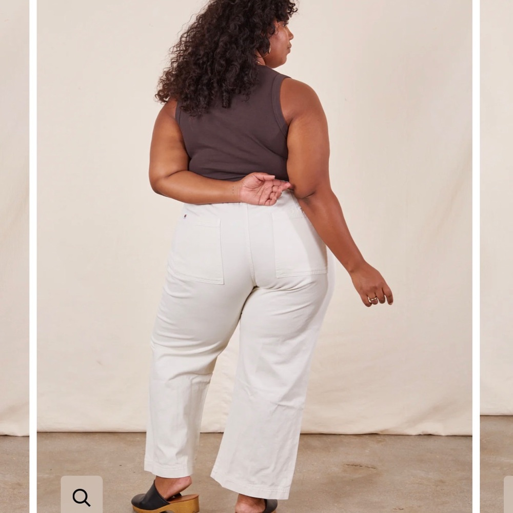 Big Bud Press Western Pants in Cream/White
